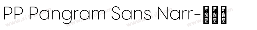 PP Pangram Sans Narr字体转换